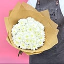 Букет из белой хризантемы