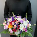 Композиция «Флорентина» из роз и хризантем