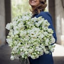 Букет «Белая Махровая эустома 25 штук»