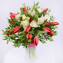 Букет «Сладкое признание: 15 красных тюльпанов»