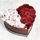 Подарочный набор «Сладкое сердце» из роз