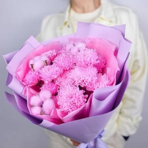 Букет «Розовая хризантема»