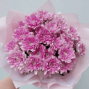 Букет «Розовая дымка» из хризантем