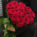 Букет «15 голландских роз 60см на ленте»