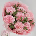 Букет «Нежные диантусы S» из гвоздик