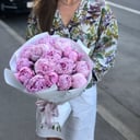 Букет из розовых пионов Sara Bernhardt