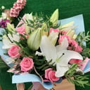 Букет «Кармэн» из роз и лилий