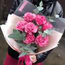 Букет из пионовидных роз Кантри Блюз