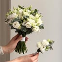 Букет «Свадебный переполох» из эустом