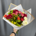 Букет из роз и хризантем "Танго"