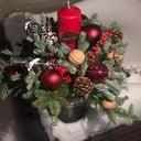 Шляпная коробка с цветами «Роскошь бархата»