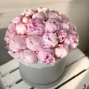 Шляпная коробка розовых пионов Sherman