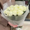 Букет из 15 классических белых роз