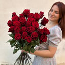 Букет «25 красных роз, сорта Эксплорер Эквадор❤️»