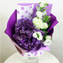 Букет «Мечты Мальвины» из эустом и гортензий