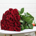 Букет из 29 красных роз в ленте