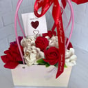 Букет из мыльных роз