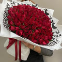 Букет «101 Касная роза Кения»