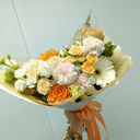 Букет «Очарование» из роз и эустом