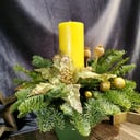 Новогодняя композиция "Лаймовый цветок"