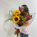 Букет Подсолнуха, Калл и Лимониума