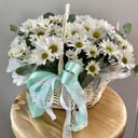 Корзина ромашек