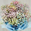 Букет из радужной гипсофилы