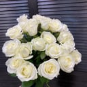Букет «25 белых роз 60 см»