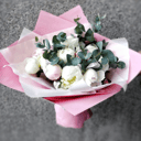 Букет из 15 Пион