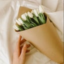 Букет белых тюльпанов 15 шт