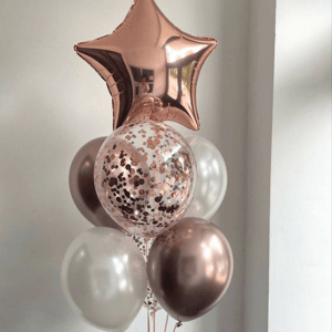 Воздушные шары в розовом оттенке