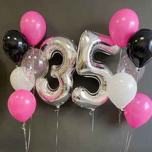 Набор шаров 173 - с цифрами 35 юбилей