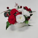 красно-белые розы