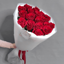 Букет из 19 красных роз 70 см