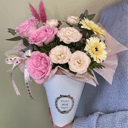 Коробка с цветами «Композиция Гермини и Роз»