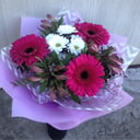 Букет «Кокетка» из альстромерий и гербер