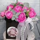 Шляпная коробка с цветами «Круче трюфеля»