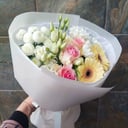 Букет «Мелодия» из роз и хризантем