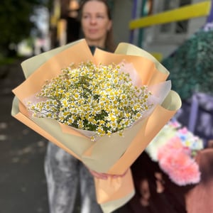 Большой букет из полевых ромашек из ромашек