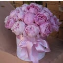 Шляпная коробочка с пионами