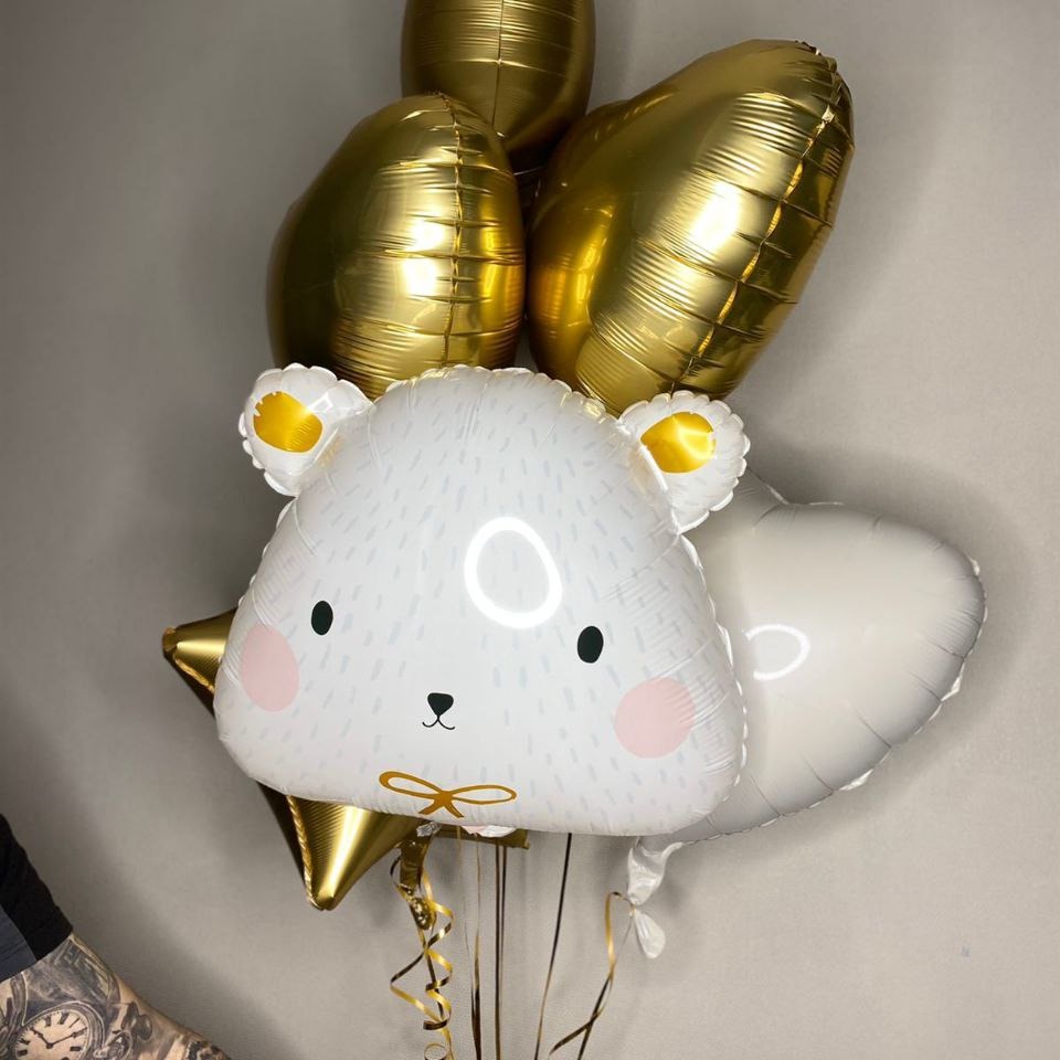 Медвежонок и сердца