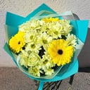 Букет «Хочу лето» из хризантем и гербер