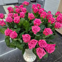 Монобукет из 25 розовых роз