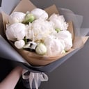 Букет «7 белых пионов»