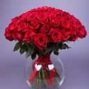 Букет «101 элитная эквадорская роза Фридом»