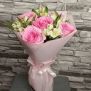 Дуобукет из розы и альстромерий