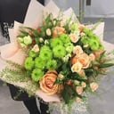 Букет «Прованс» из роз и эустом