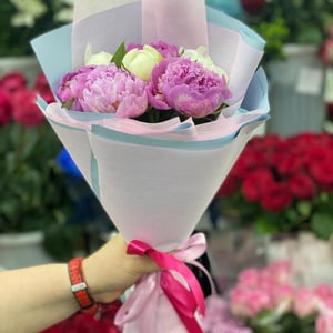 Букет «Дабл» из пионов