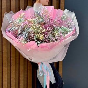 Большой букет гипсофилы