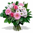 Букет «Душа прованса» из роз и гербер